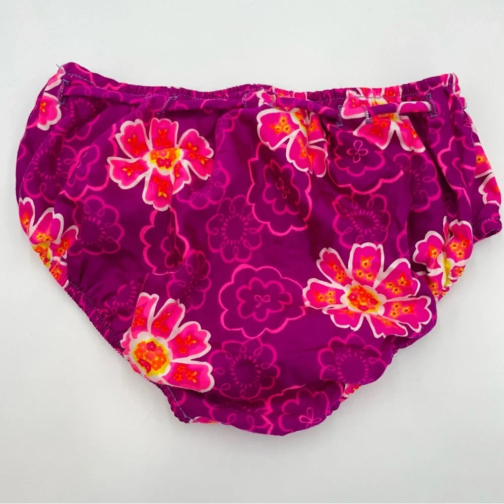 Vintage Hawaiian Bikini Bottom Floral Tropical Tie 1970s Swimsuit Bathing‎ Suit
